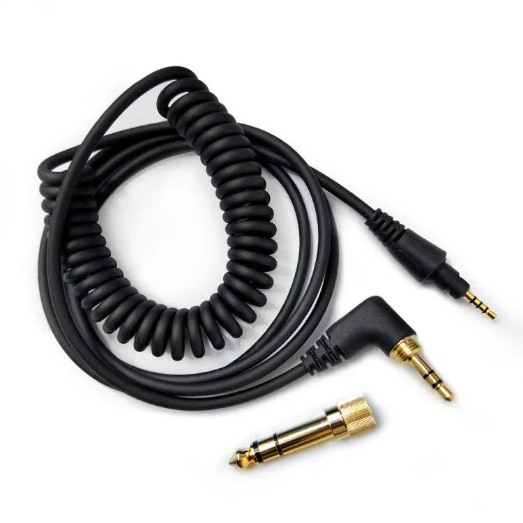 Câble audio à ressort pour casque 1,2 m, pour Pioneer HDJ-CUE1 / HDJ-X7 / HDJ-S7 / HDJ-X5 / HDJ-S7, prise coudée, prise droite