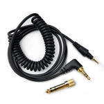 Câble audio à ressort pour casque 1,2 m, pour Pioneer HDJ-CUE1 / HDJ-X7 / HDJ-S7 / HDJ-X5 / HDJ-S7, prise coudée, prise droite
