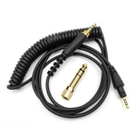 Câble audio à ressort pour casque 1,2 m, pour Pioneer HDJ-CUE1 / HDJ-X7 / HDJ-S7 / HDJ-X5 / HDJ-S7, prise coudée, prise droite