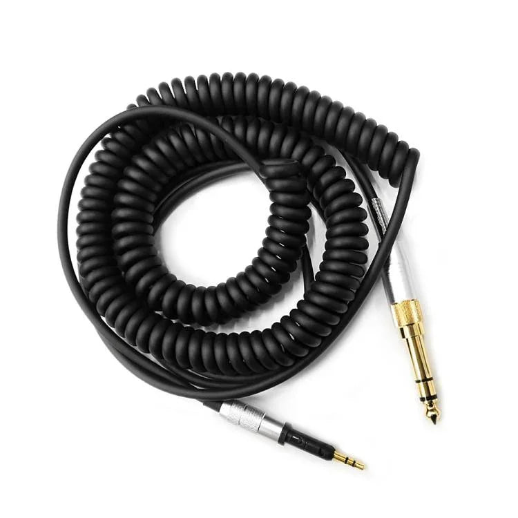 Câble casque à ressort 2,5 mm vers 3,5 mm + 6,35 mm, 1,5 m, pour Sennheiser HD6 / HD8 / HD7 / HD598, ZS0245