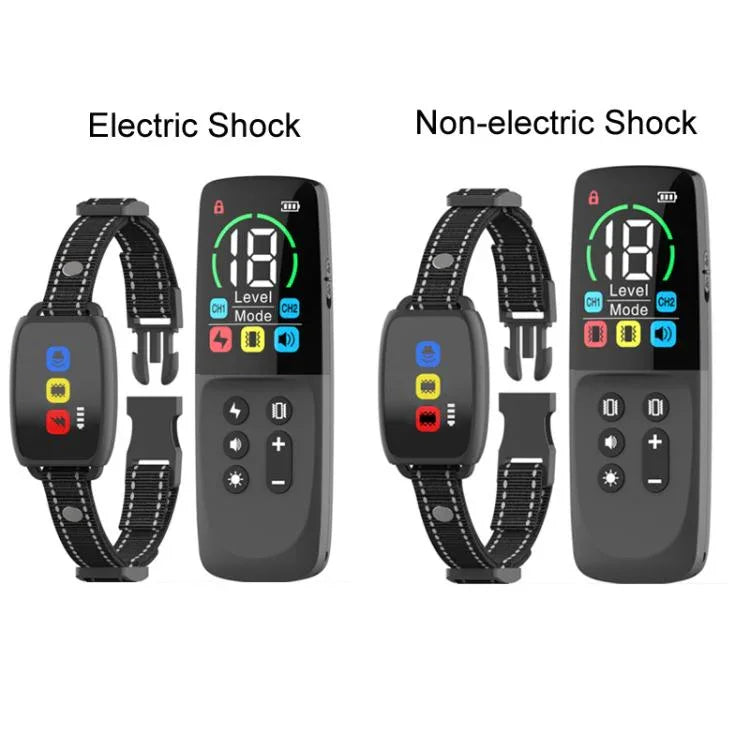 Remote-controlled Color Screen Dog Barking Control Device, Electric Shock, Non-electric Shock