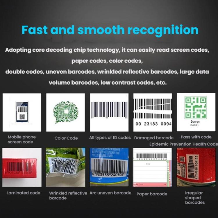 Scanner de code-barres de produit de supermarché avec code QR de paiement et livraison express