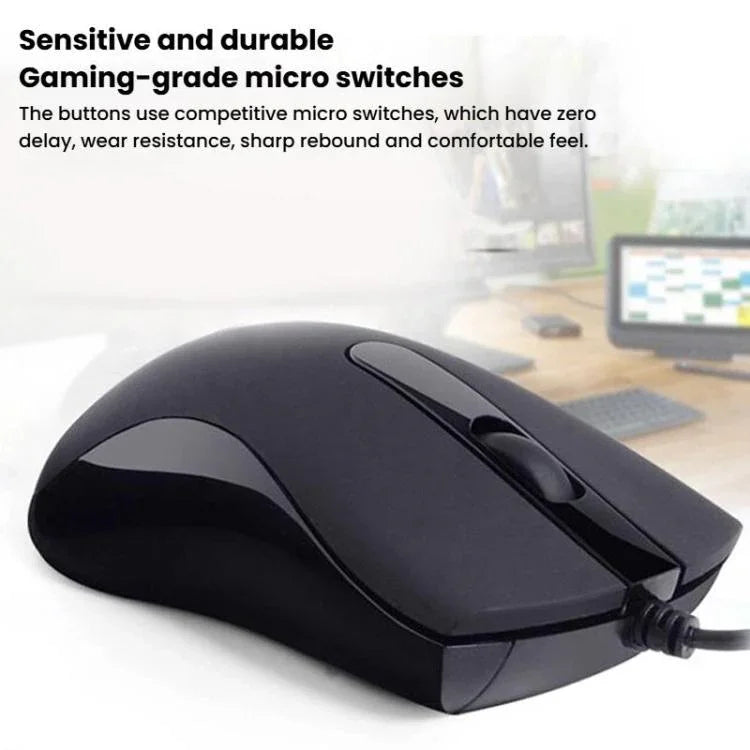 Souris optique filaire ergonomique 1000 DPI Little Kangaroo DS-917 pour ordinateur portable, bureau, jeu, DS-917 USB