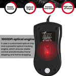 Souris optique filaire ergonomique 1000 DPI Little Kangaroo DS-917 pour ordinateur portable, bureau, jeu, DS-917 USB