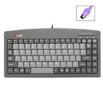 Clavier filaire Little Kangaroo DS-9827 88 touches avec anneau magnétique pour ordinateur portable, clavier industriel de bureau, PS2, USB