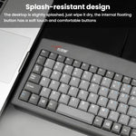 Clavier filaire Little Kangaroo DS-9827 88 touches avec anneau magnétique pour ordinateur portable, clavier industriel de bureau, PS2, USB
