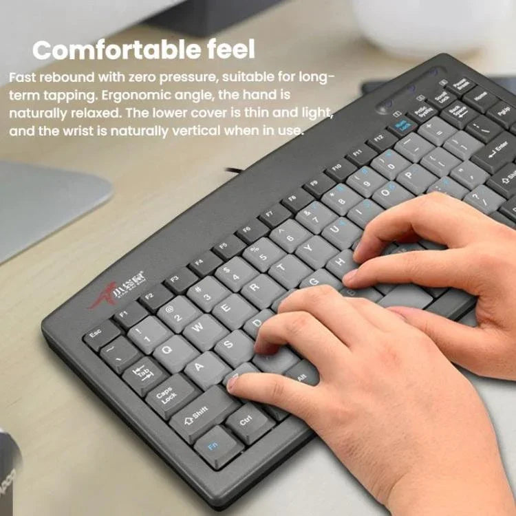 Clavier filaire Little Kangaroo DS-9827 88 touches avec anneau magnétique pour ordinateur portable, clavier industriel de bureau, PS2, USB