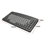 Clavier filaire Little Kangaroo DS-9827 88 touches avec anneau magnétique pour ordinateur portable, clavier industriel de bureau, PS2, USB