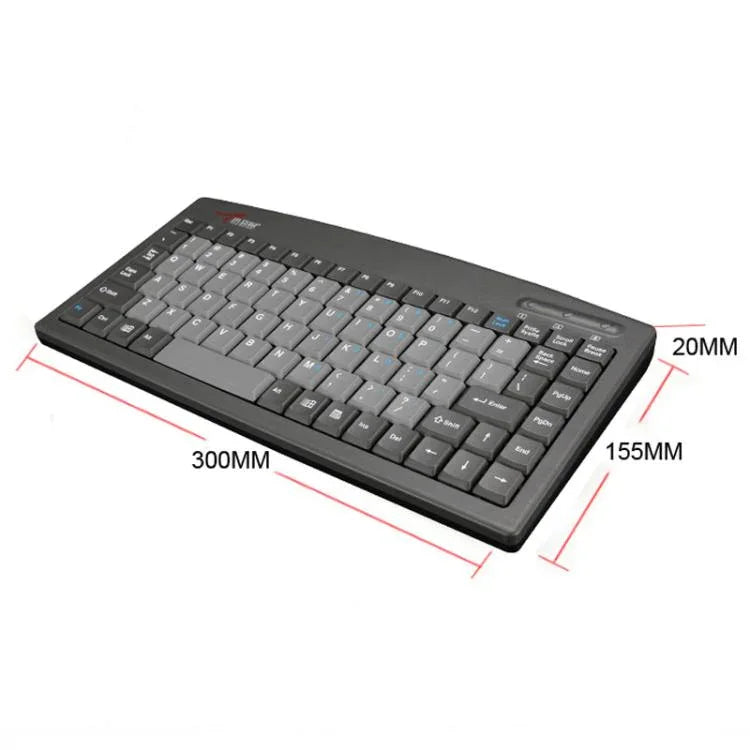 Clavier filaire Little Kangaroo DS-9827 88 touches avec anneau magnétique pour ordinateur portable, clavier industriel de bureau, PS2, USB