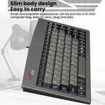 Clavier filaire Little Kangaroo DS-3000 88 touches avec anneau magnétique pour ordinateur portable, clavier industriel de bureau, PS2, USB