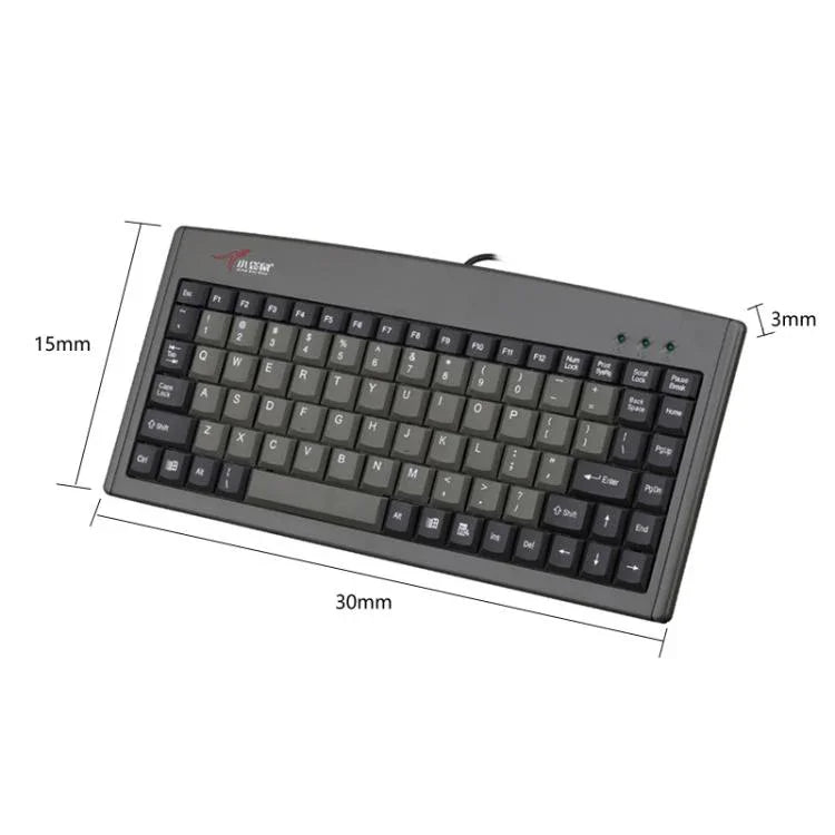 Clavier filaire Little Kangaroo DS-3000 88 touches avec anneau magnétique pour ordinateur portable, clavier industriel de bureau, PS2, USB