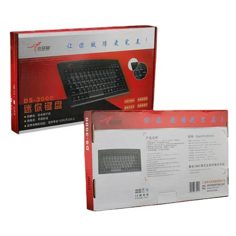 Clavier filaire Little Kangaroo DS-3000 88 touches avec anneau magnétique pour ordinateur portable, clavier industriel de bureau, PS2, USB