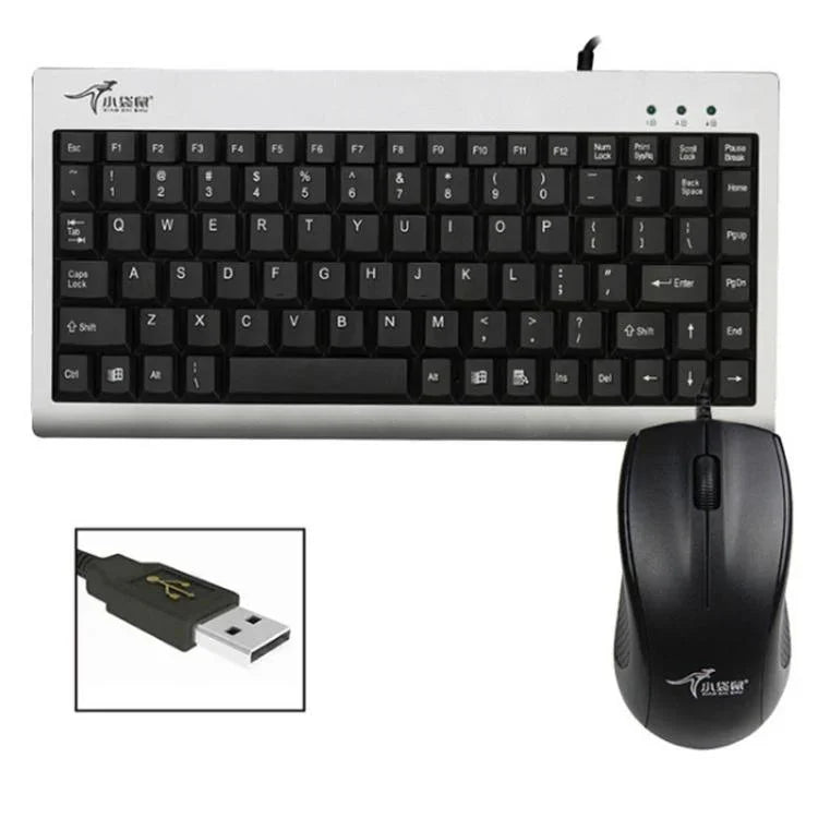 Ensemble clavier et souris filaires industriels pour ordinateur portable Little Kangaroo DS-9821 DS-911, USB, PS2