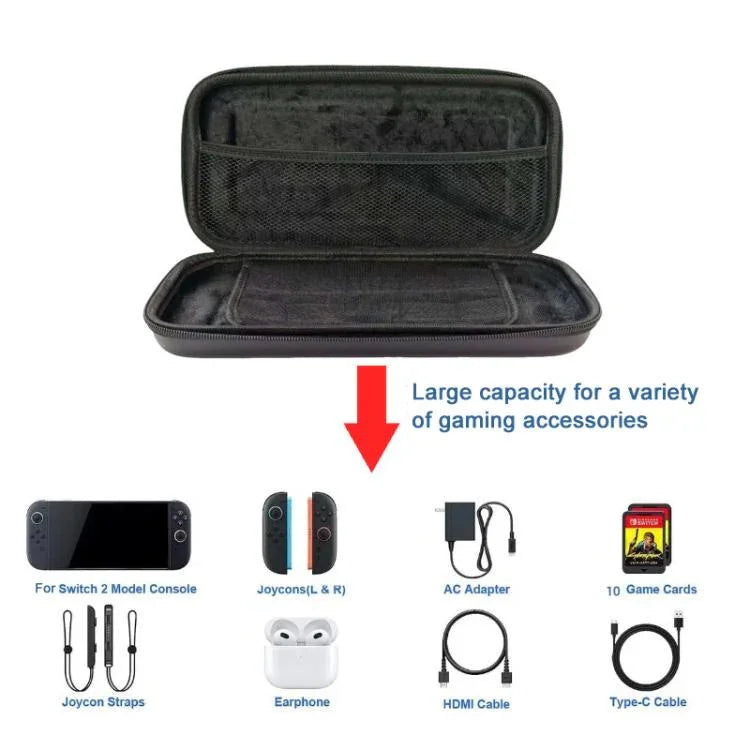 Pour Nintendo Switch 2 Étui de Transport Portable Antichoc et Étanche Boîte de Rangement pour Accessoires de Console de Jeu