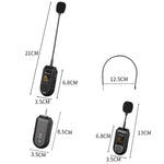 Amplificateur de microphone sans fil 2,4G portable, 1 en 1 clip cravate, 1 en 1 casque, 1 en 2 clip cravate, 1 en 2 casque