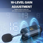 Amplificateur de microphone sans fil 2,4G portable, 1 en 1 clip cravate, 1 en 1 casque, 1 en 2 clip cravate, 1 en 2 casque