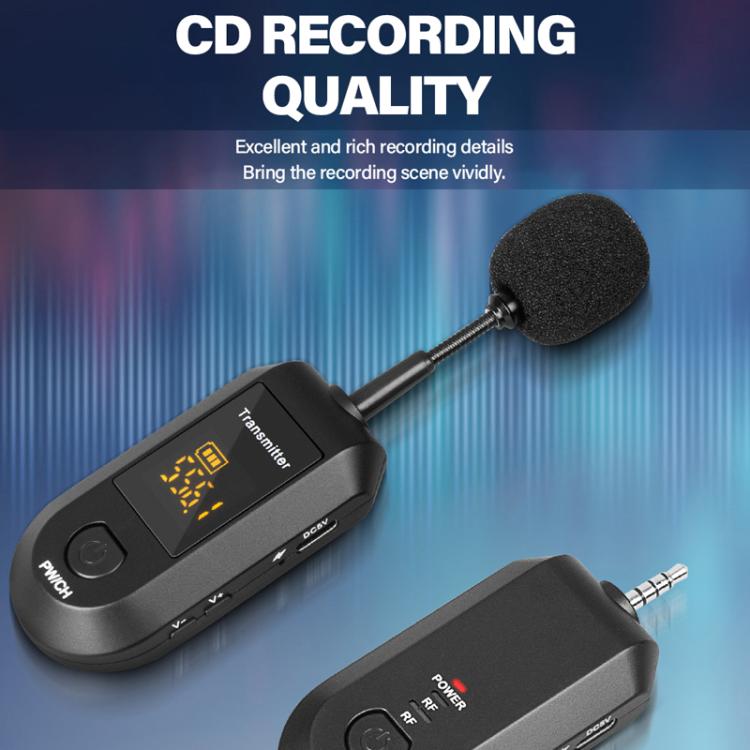 Amplificateur de microphone sans fil 2,4G portable, 1 en 1 clip cravate, 1 en 1 casque, 1 en 2 clip cravate, 1 en 2 casque