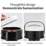 12V-24V 2L Car-Mounted Push-Button Rice Cooker, English, English + Battery Cable, Russian, Russian + Battery Cable