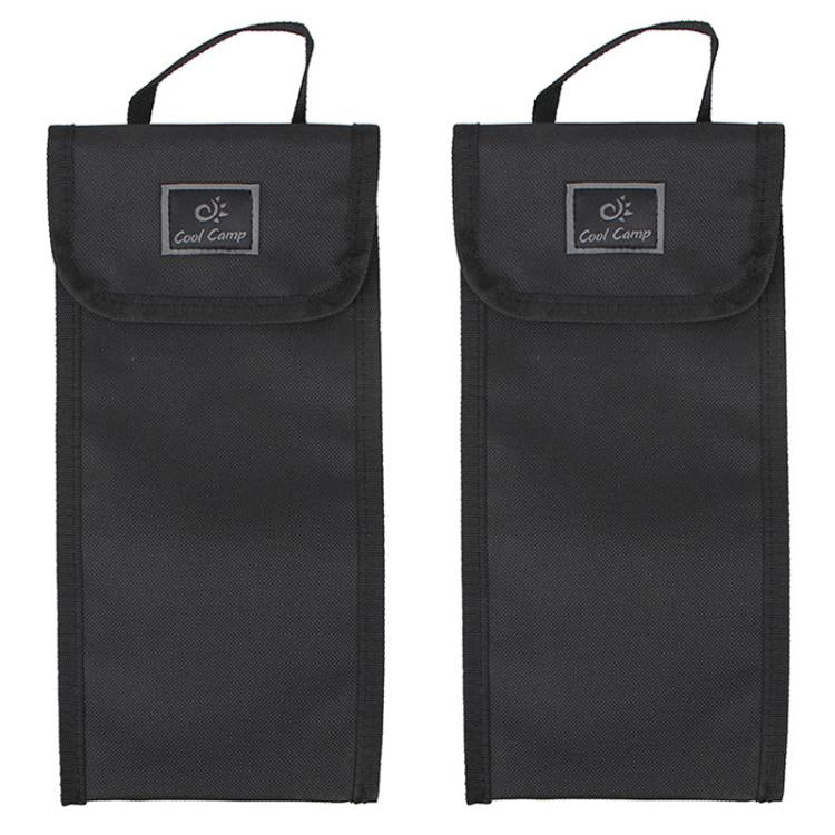 COOL CAMP F-3014 2 sacs de rangement rectangulaires pour piquets de tente de camping en plein air, sacs à outils portatifs