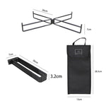 COOL CAMP CF-7001 Support pliant de rangement pour camping en extérieur Tapis de support de base pour seau d'eau de camping