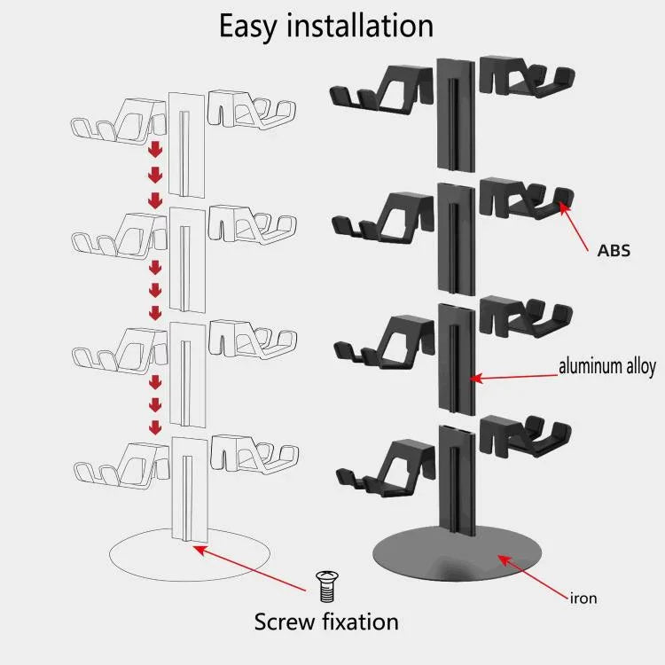 Support de rangement pour casque de manette de jeu, 2T, 3T, 4T