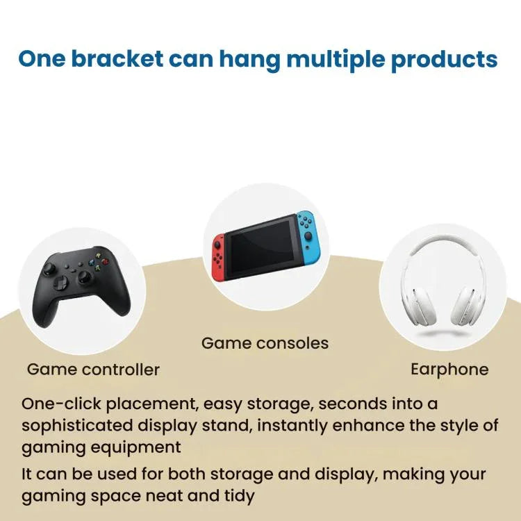 Support de rangement pour casque de manette de jeu, 2T, 3T, 4T