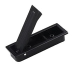 Poignée de porte encastrée invisible pour armoires, poignée rectangulaire rotative dissimulée rainurée pour meubles