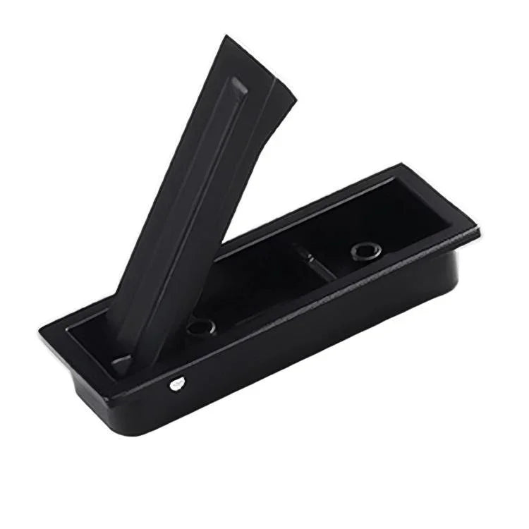 Poignée de porte encastrée invisible pour armoires, poignée rectangulaire rotative dissimulée rainurée pour meubles