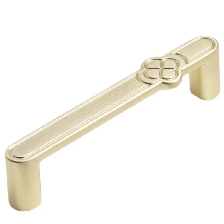 Poignée de porte d'armoire vintage fleur en alliage de zinc pour tiroirs et armoires, trou unique café, 96 mm café, 128 mm café, trou unique gris, 96 mm gris, 128 mm gris, trou unique cuivre brossé, 96 mm cuivre brossé, 128 mm cuivre brossé