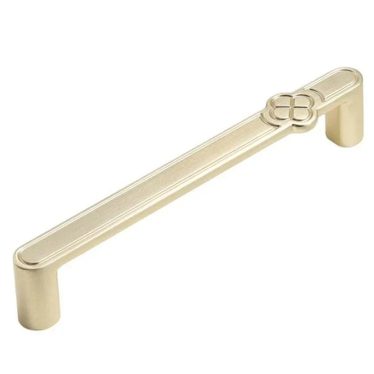 Poignée de porte d'armoire vintage fleur en alliage de zinc pour tiroirs et armoires, trou unique café, 96 mm café, 128 mm café, trou unique gris, 96 mm gris, 128 mm gris, trou unique cuivre brossé, 96 mm cuivre brossé, 128 mm cuivre brossé