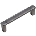 Poignée de porte d'armoire vintage en alliage de zinc pour tiroirs et armoires, trou unique café, 96 mm café, 128 mm café, trou unique gris, 96 mm gris, 128 mm gris, trou unique cuivre brossé, 96 mm cuivre brossé, 128 mm cuivre brossé