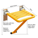 Tabouret de douche mural pliant, chaise de sécurité pour salle de bain, pour personnes âgées et handicapées