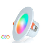 Compatible avec les spots encastrables intelligents Tuya WIFI & Bluetooth RGB+CW+WW, Dimmable, 5W 2.5inch, 7W 3.5inch, 10W 4inch, 15W 6inch