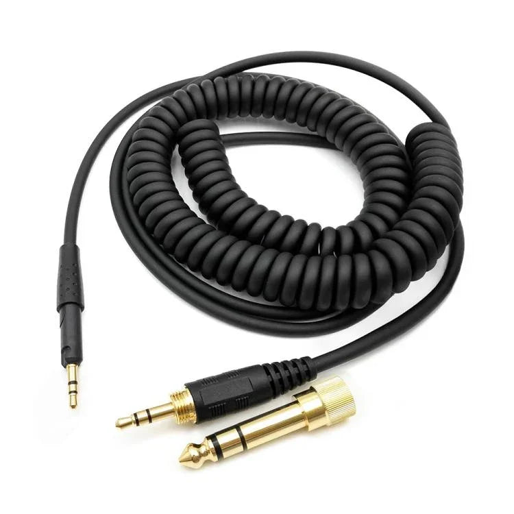 Câble casque à ressort 2,5 mm vers prise 3,5 + 6,35 mm pour Sennheiser HD6 / HD8 / HD7 / HD598, ZS0229