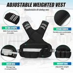 Poids réglables pour fitness Gilets réfléchissants de sport, 5KG