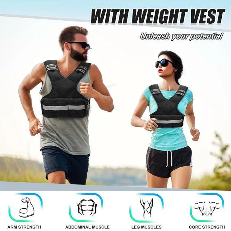 Poids réglables pour fitness Gilets réfléchissants de sport, 5KG
