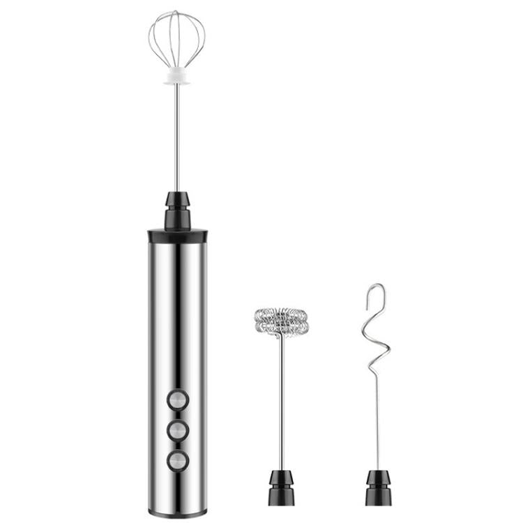 Batteur à œufs électrique portable rechargeable 3 en 1, mini mousseur à lait pour la pâtisserie, rechargeable