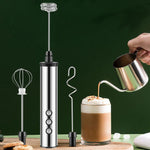 Batteur à œufs électrique portable rechargeable 3 en 1, mini mousseur à lait pour la pâtisserie, rechargeable