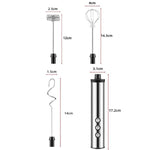 Batteur à œufs électrique portable rechargeable 3 en 1, mini mousseur à lait pour la pâtisserie, rechargeable