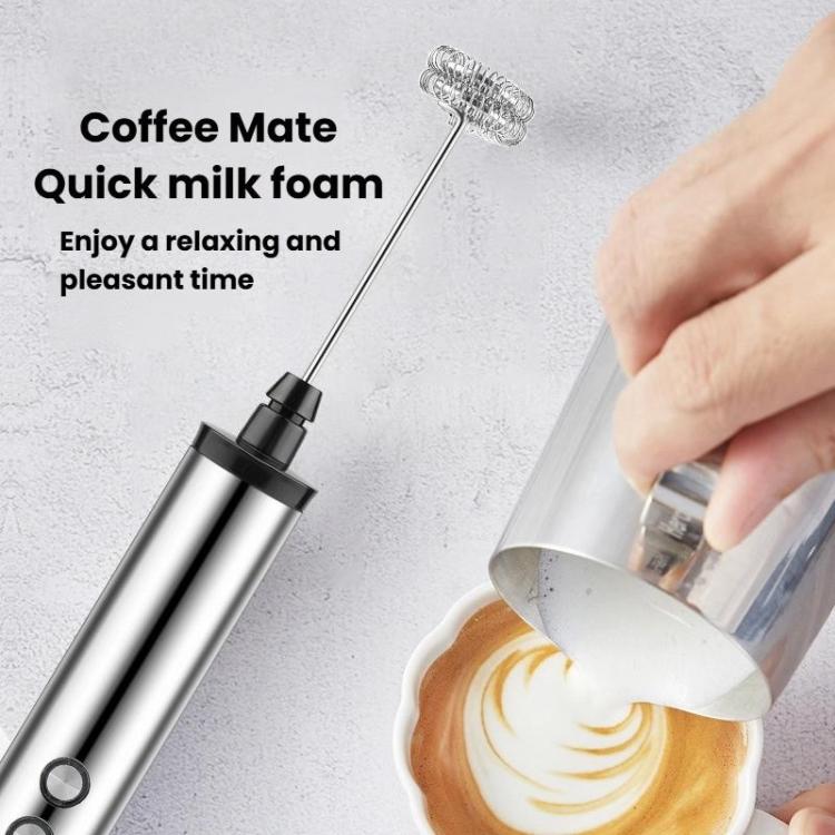 Batteur à œufs électrique portable rechargeable 3 en 1, mini mousseur à lait pour la pâtisserie, rechargeable