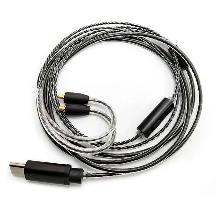 Câble prise Type-C vers interface MMCX 1,2 m pour casque Shure SE215 / SE315 / SE425 / SE535 / SE846, contrôle en ligne, standard