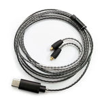 Câble prise Type-C vers interface MMCX 1,2 m pour casque Shure SE215 / SE315 / SE425 / SE535 / SE846, contrôle en ligne, standard