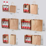 Sacs à emporter en papier kraft, Taille : 13x7x14,5cm, 50 sacs par paquet, 15x8x21cm, Naturel, 21x11x27cm, Naturel, 15x8x21cm, Blanc, 21x11x27cm, Blanc, 21x14x27cm, Blanc, 26x12x31cm, Blanc, 32x11x27cm, Blanc