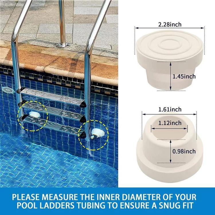 Bouchon de remplacement DDV pour échelle de piscine de 1,9 pouce, 1 pièce