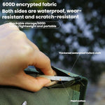 AOTU AT6216-1 37x35cm Outdoor Portable Moisture-proof Folding Cushion Oxford Cloth Camping Beach Thickened Heat Insulation Cushion