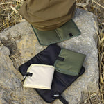 AOTU AT6216-1 37x35cm Outdoor Portable Moisture-proof Folding Cushion Oxford Cloth Camping Beach Thickened Heat Insulation Cushion