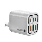 Chargeur de téléphone portable 6 ports 3USB+3Type-C 50W charge rapide, prise EU (Noir), prise EU (Blanc), prise EU (Jaune), prise US (Noir), prise US (Blanc), prise US (Jaune), prise UK (Noir), prise UK (Blanc), prise UK (Jaune)