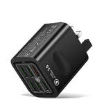 Chargeur de téléphone à charge rapide multi-port 6USB BK321, prise EU (Noir), prise EU (Blanc), prise EU (Jaune), prise US (Noir), prise US (Blanc), prise US (Jaune), prise UK (Noir), prise UK (Blanc), prise UK (Jaune)