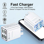 Chargeur de téléphone à charge rapide multi-port 6USB BK321, prise EU (Noir), prise EU (Blanc), prise EU (Jaune), prise US (Noir), prise US (Blanc), prise US (Jaune), prise UK (Noir), prise UK (Blanc), prise UK (Jaune)