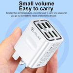 Chargeur de téléphone à charge rapide multi-port 6USB BK321, prise EU (Noir), prise EU (Blanc), prise EU (Jaune), prise US (Noir), prise US (Blanc), prise US (Jaune), prise UK (Noir), prise UK (Blanc), prise UK (Jaune)